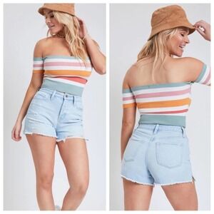 NWT Women's Mom Fit High Rise Festival Shorts, size 11/30